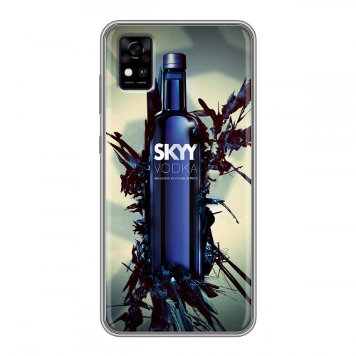 Дизайнерский силиконовый чехол для ZTE Blade A31 Skyy Vodka