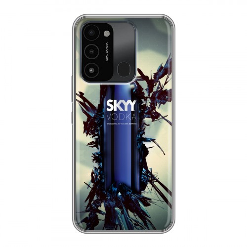 Дизайнерский силиконовый с усиленными углами чехол для Tecno Spark Go 2022 Skyy Vodka