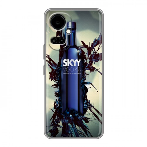 Дизайнерский силиконовый чехол для Tecno Camon 19 Skyy Vodka