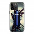 Дизайнерский силиконовый чехол для Iphone 14 Pro Max Skyy Vodka