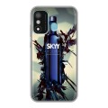 Дизайнерский силиконовый чехол для Itel A27 Skyy Vodka