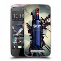 Дизайнерский пластиковый чехол для HTC Desire 500 Skyy Vodka