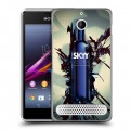 Дизайнерский силиконовый чехол для Sony Xperia E1 Skyy Vodka