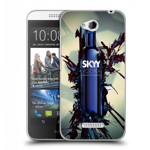 Дизайнерский пластиковый чехол для HTC Desire 616 Skyy Vodka