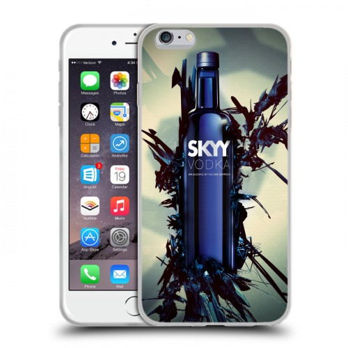 Дизайнерский силиконовый чехол для Iphone 6 Plus/6s Plus Skyy Vodka