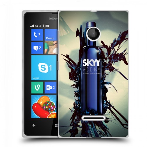 Дизайнерский пластиковый чехол для Microsoft Lumia 435 Skyy Vodka