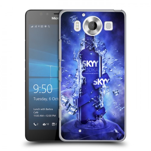 Дизайнерский пластиковый чехол для Microsoft Lumia 950 Skyy Vodka