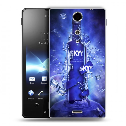 Дизайнерский пластиковый чехол для Sony Xperia TX Skyy Vodka