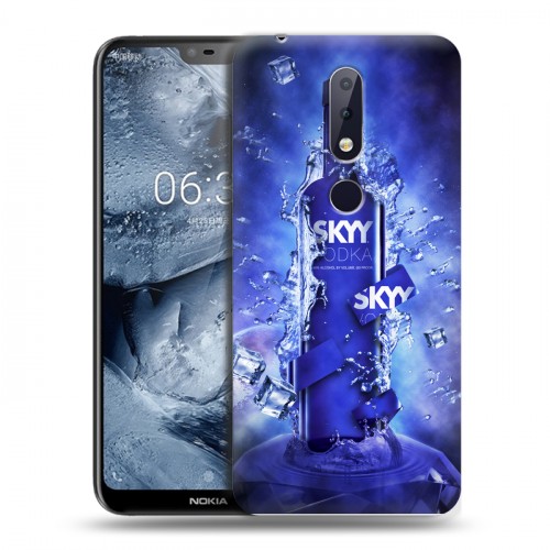 Дизайнерский пластиковый чехол для Nokia 6.1 Plus Skyy Vodka