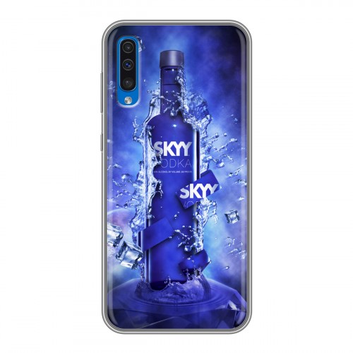 Дизайнерский силиконовый с усиленными углами чехол для Samsung Galaxy A50 Skyy Vodka