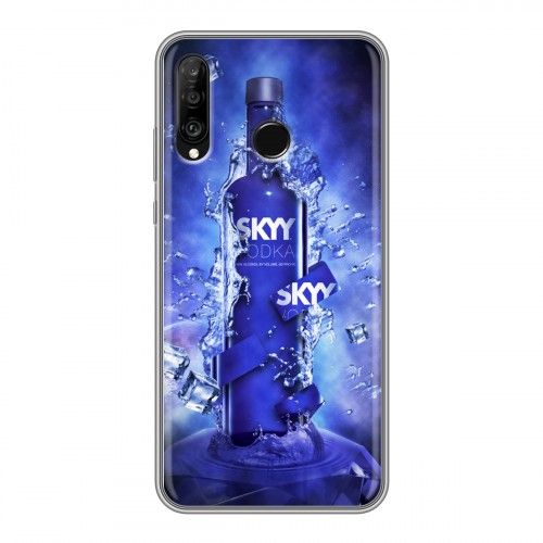 Дизайнерский силиконовый чехол для Huawei P30 Lite Skyy Vodka