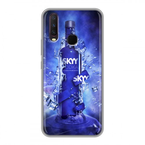 Дизайнерский силиконовый с усиленными углами чехол для Vivo Y17 Skyy Vodka