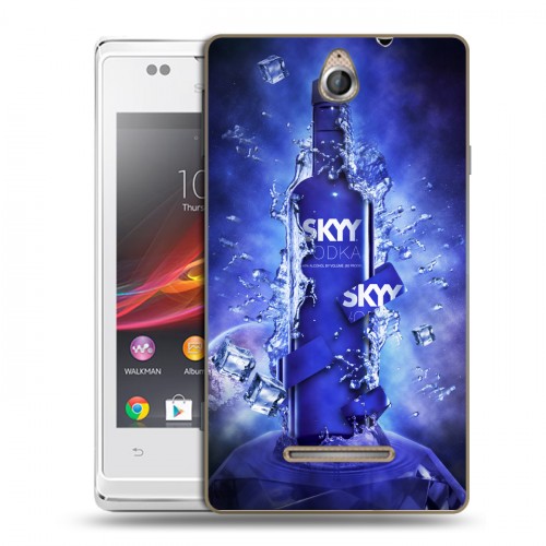 Дизайнерский пластиковый чехол для Sony Xperia E Skyy Vodka