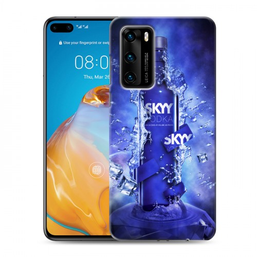 Дизайнерский силиконовый с усиленными углами чехол для Huawei P40 Skyy Vodka