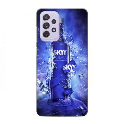 Дизайнерский силиконовый с усиленными углами чехол для Samsung Galaxy A72 Skyy Vodka