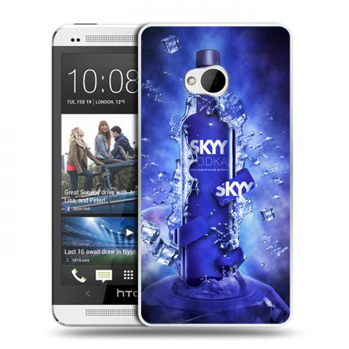 Дизайнерский пластиковый чехол для HTC One (M7) Dual SIM Skyy Vodka