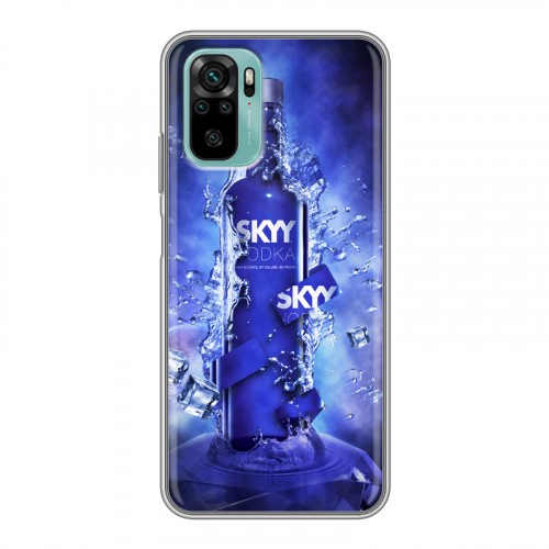 Дизайнерский силиконовый чехол для Xiaomi RedMi Note 10 Skyy Vodka