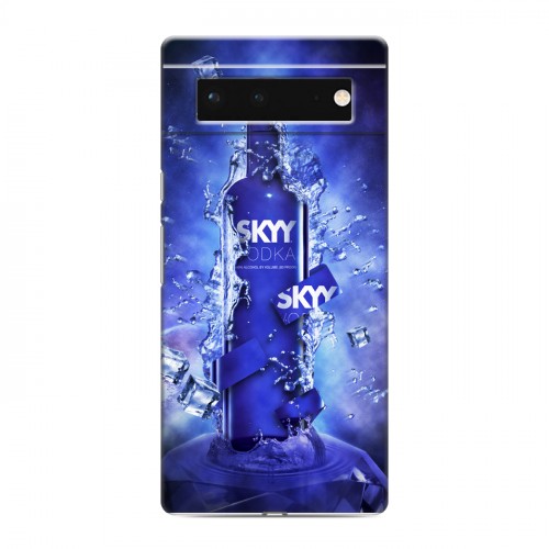 Дизайнерский силиконовый чехол для Google Pixel 6 Skyy Vodka