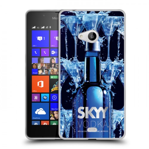 Дизайнерский пластиковый чехол для Microsoft Lumia 540 Skyy Vodka