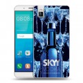 Дизайнерский пластиковый чехол для Huawei ShotX Skyy Vodka