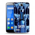 Дизайнерский пластиковый чехол для Huawei Honor 3C Lite Skyy Vodka