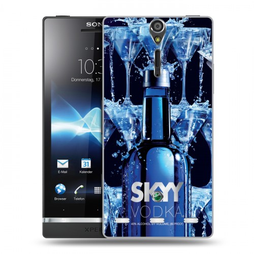 Дизайнерский пластиковый чехол для Sony Xperia S Skyy Vodka