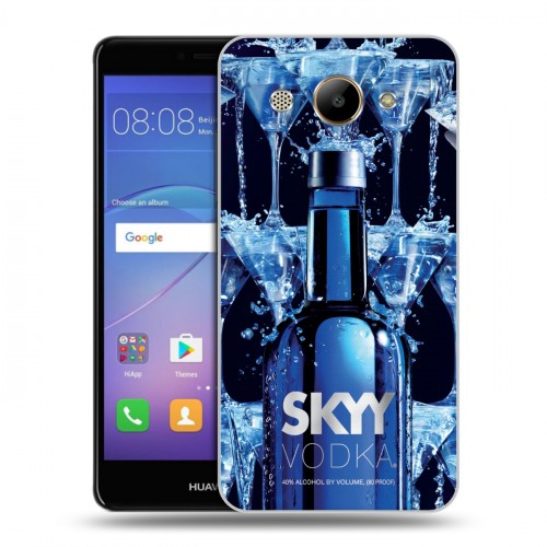 Дизайнерский пластиковый чехол для Huawei Y3 (2017) Skyy Vodka