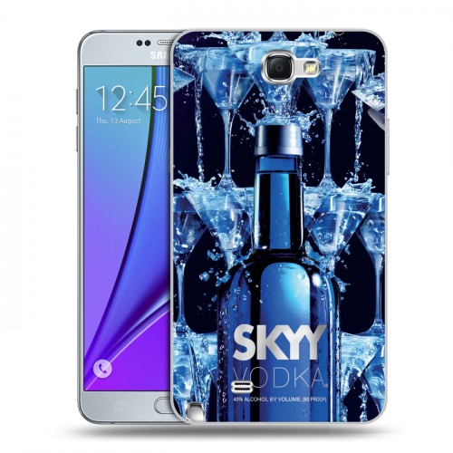 Дизайнерский пластиковый чехол для Samsung Galaxy Note 2 Skyy Vodka