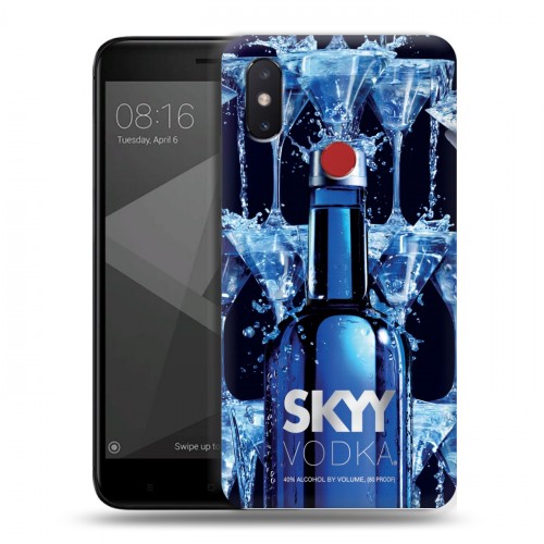 Дизайнерский пластиковый чехол для Xiaomi Mi8 SE Skyy Vodka