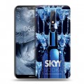 Дизайнерский силиконовый чехол для Nokia 6.1 Plus Skyy Vodka