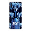 Дизайнерский силиконовый чехол для Samsung Galaxy A50 Skyy Vodka