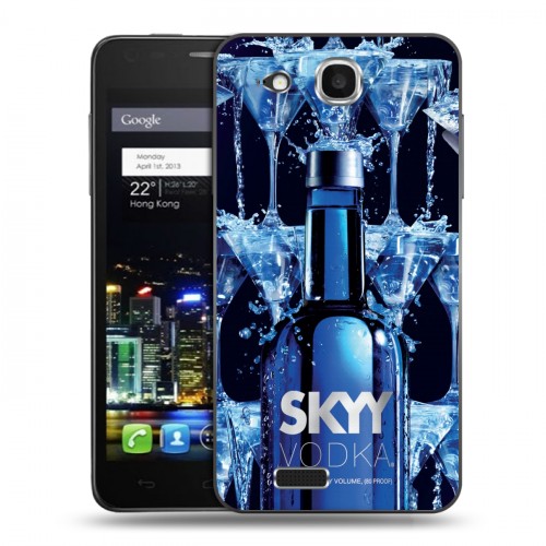 Дизайнерский пластиковый чехол для Alcatel One Touch Idol Ultra Skyy Vodka