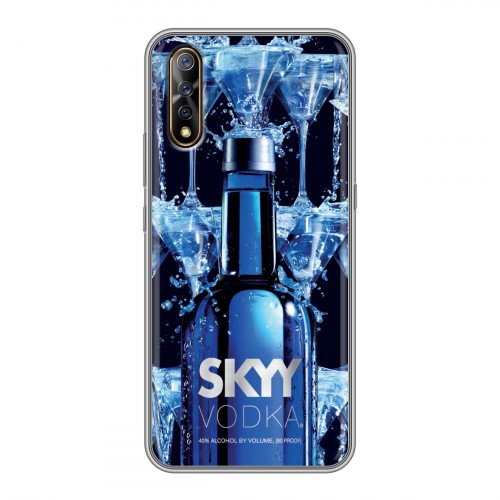 Дизайнерский силиконовый с усиленными углами чехол для Vivo V17 Neo Skyy Vodka