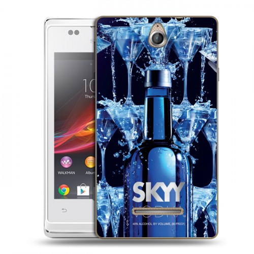 Дизайнерский пластиковый чехол для Sony Xperia E Skyy Vodka