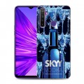 Дизайнерский силиконовый чехол для Realme 5 Skyy Vodka