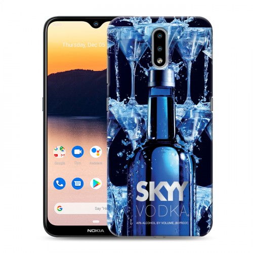 Дизайнерский пластиковый чехол для Nokia 2.3 Skyy Vodka