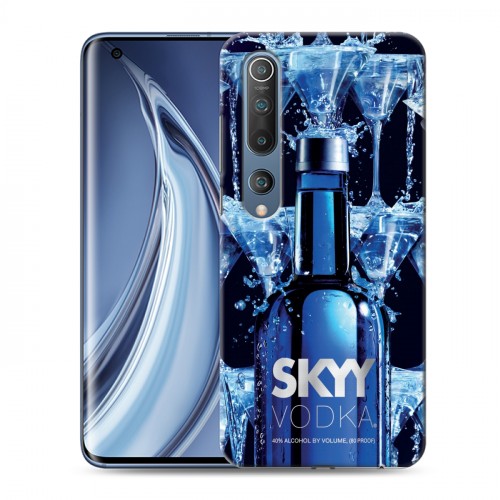 Дизайнерский силиконовый с усиленными углами чехол для Xiaomi Mi 10 Skyy Vodka