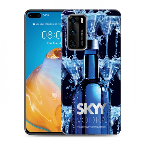 Дизайнерский силиконовый с усиленными углами чехол для Huawei P40 Skyy Vodka