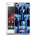 Дизайнерский пластиковый чехол для Sony Xperia L Skyy Vodka