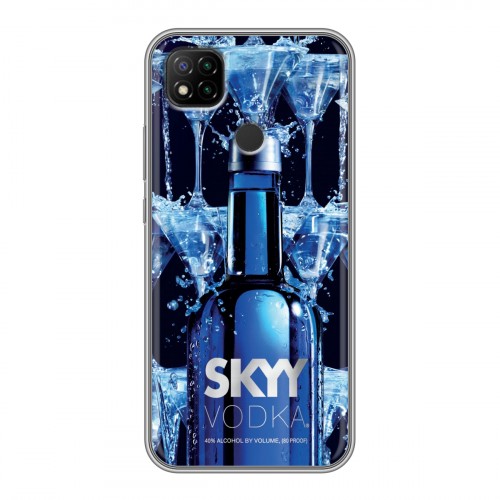 Дизайнерский силиконовый чехол для Xiaomi RedMi 9C Skyy Vodka