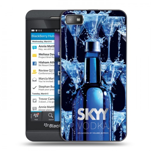 Дизайнерский пластиковый чехол для BlackBerry Z10 Skyy Vodka