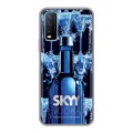 Дизайнерский силиконовый чехол для Vivo Y20 Skyy Vodka