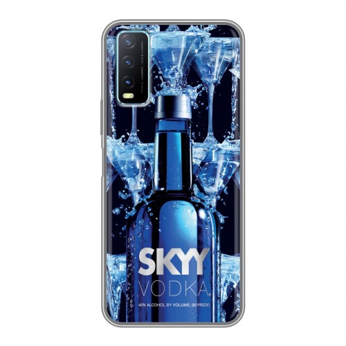 Дизайнерский силиконовый чехол для Vivo Y20 Skyy Vodka