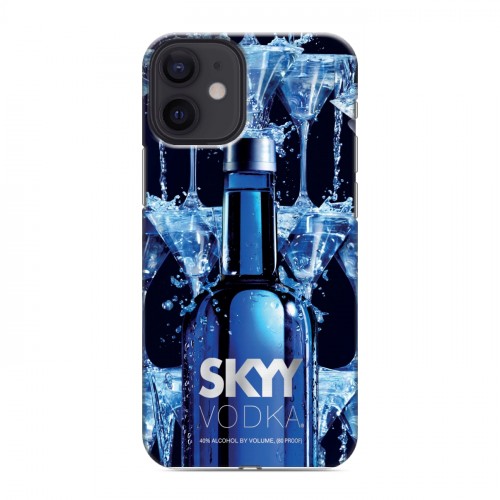 Дизайнерский силиконовый с усиленными углами чехол для Iphone 12 Mini Skyy Vodka