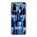 Дизайнерский силиконовый чехол для Xiaomi RedMi Note 10 Skyy Vodka