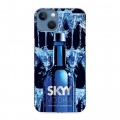 Дизайнерский силиконовый чехол для Iphone 13 Skyy Vodka