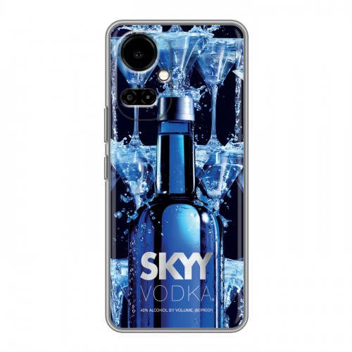 Дизайнерский силиконовый чехол для Tecno Camon 19 Skyy Vodka