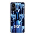 Дизайнерский силиконовый чехол для Xiaomi Poco C65 Skyy Vodka