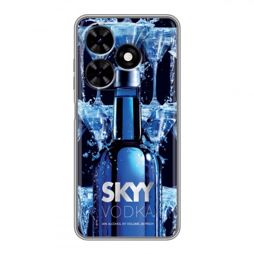 Дизайнерский силиконовый чехол для Tecno Spark Go 2024 Skyy Vodka