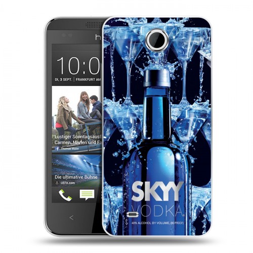 Дизайнерский пластиковый чехол для HTC Desire 300 Skyy Vodka